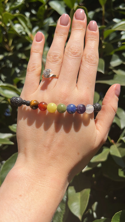 Chakra • Bracelet • Lava & Chakra Stones