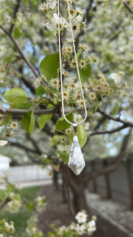 Howlite • Peace • Necklace