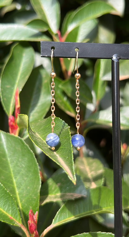 Dreams x Courage Combo • Necklace x Earrings • Lapis Lazuli & 18K Gold Plated