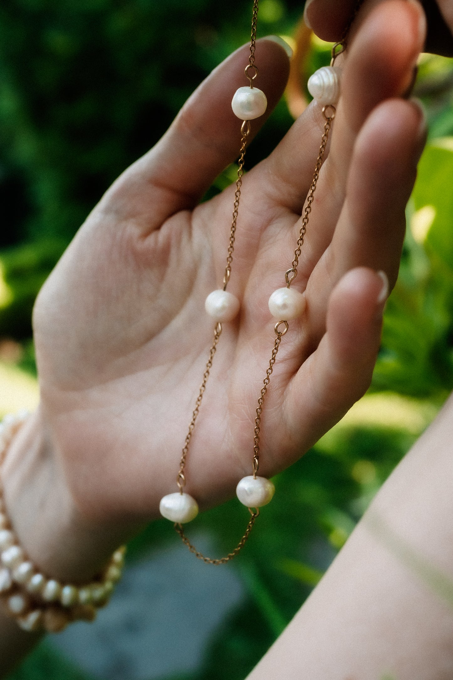 Big Pearl Choker • Stainless Steel