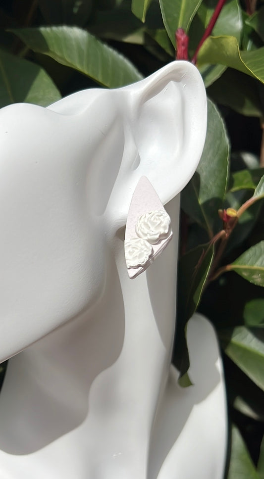 Elegant Ivory • Polymer clay  • 925 Silver plated