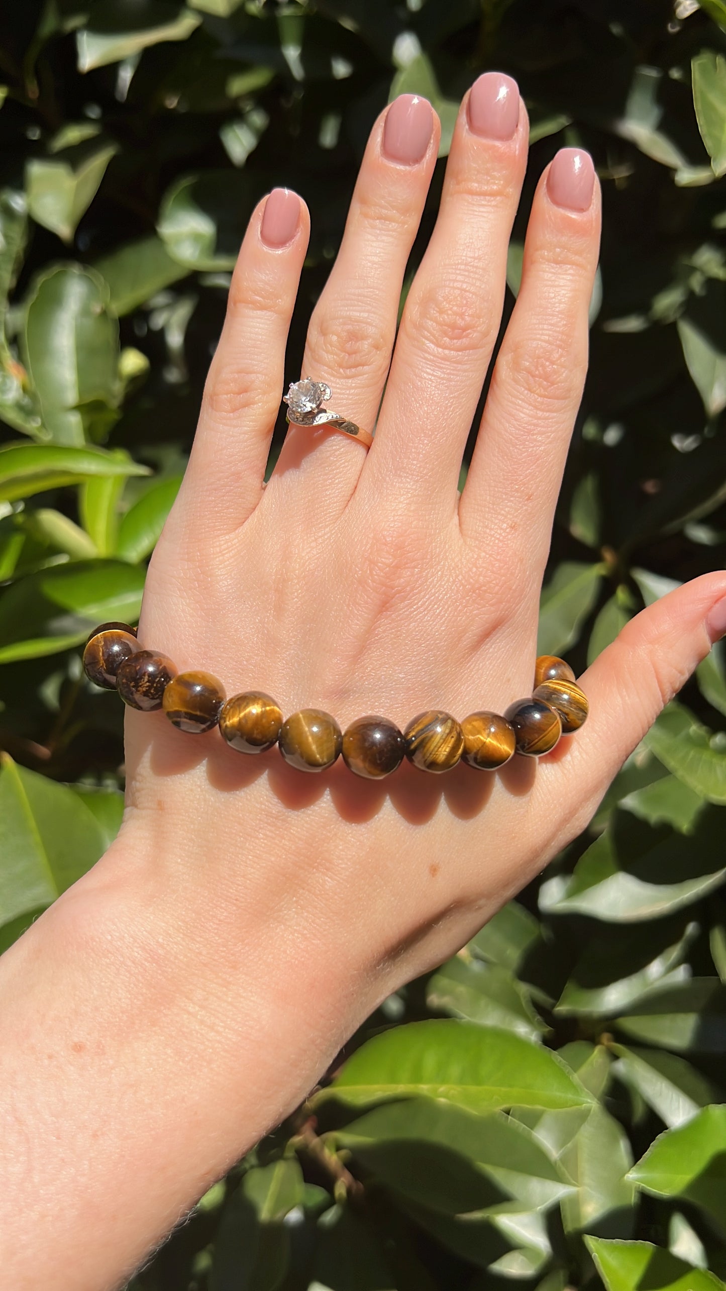 tiger eye natural crystal stone bracelet