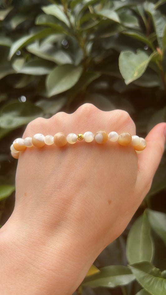 shell gold bracelet 