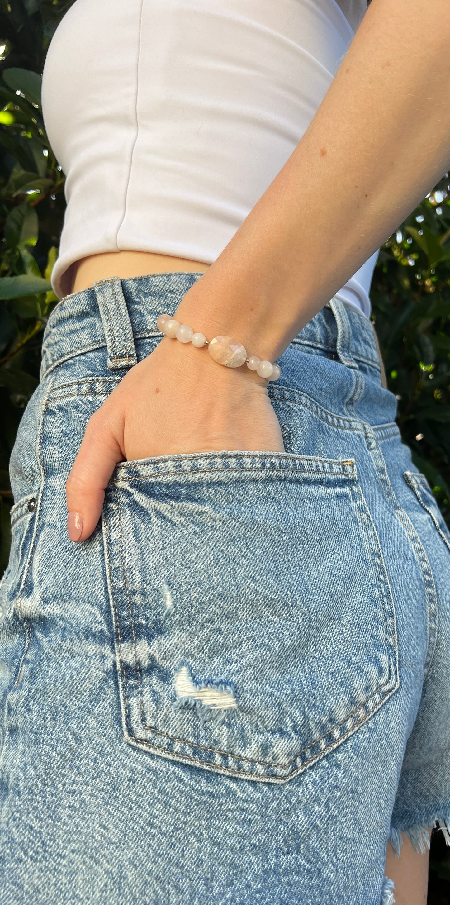 Femininity, Motivation x Knowledge • Bracelet • Pink Aventurine & 925 Sterling Silver