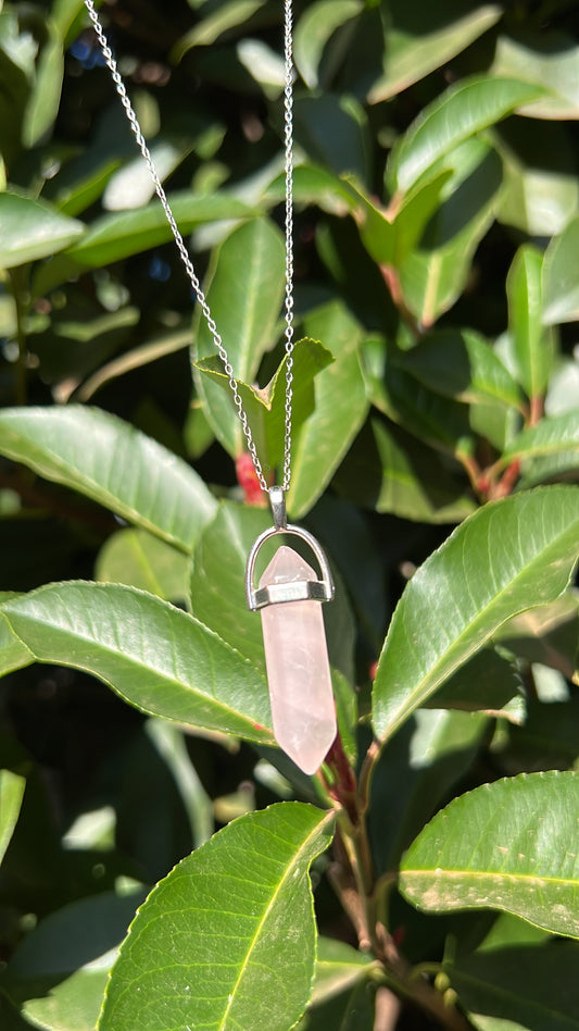 Heart x Love • Necklace • Rose Quartz & 925 Sterling Silver