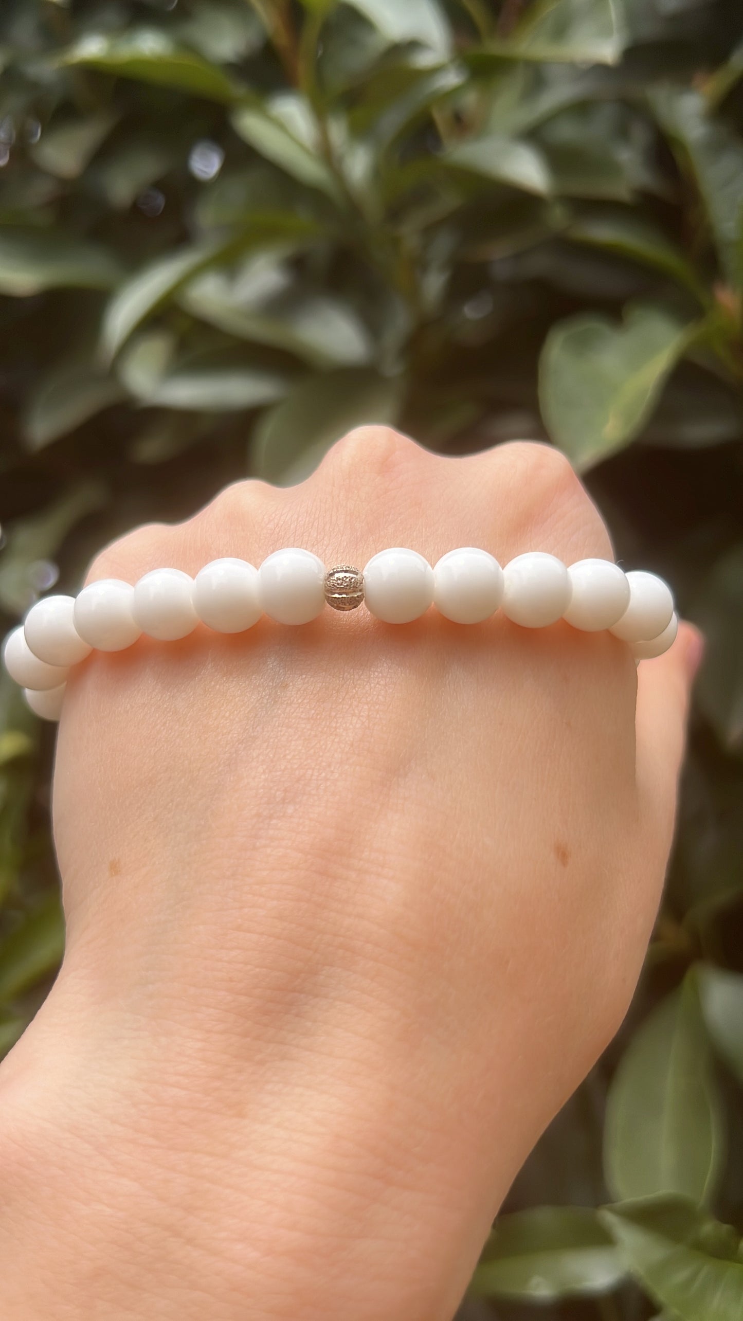 Inspire Balance,  Emotional Strength • White Agate