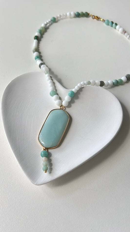 Balance & Self-Expression Amazonite Necklace