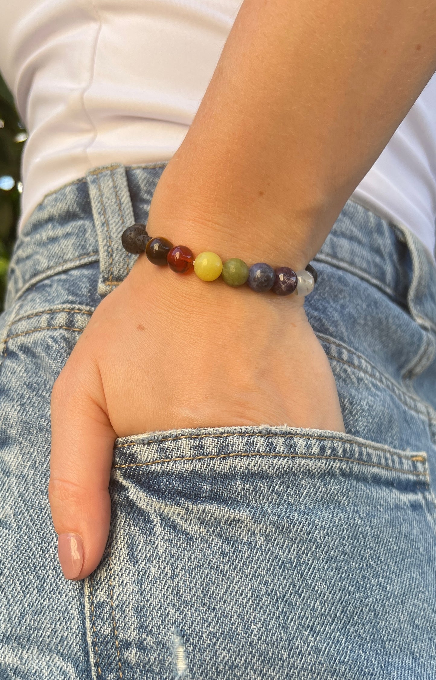 Chakra • Bracelet • Lava & Chakra Stones