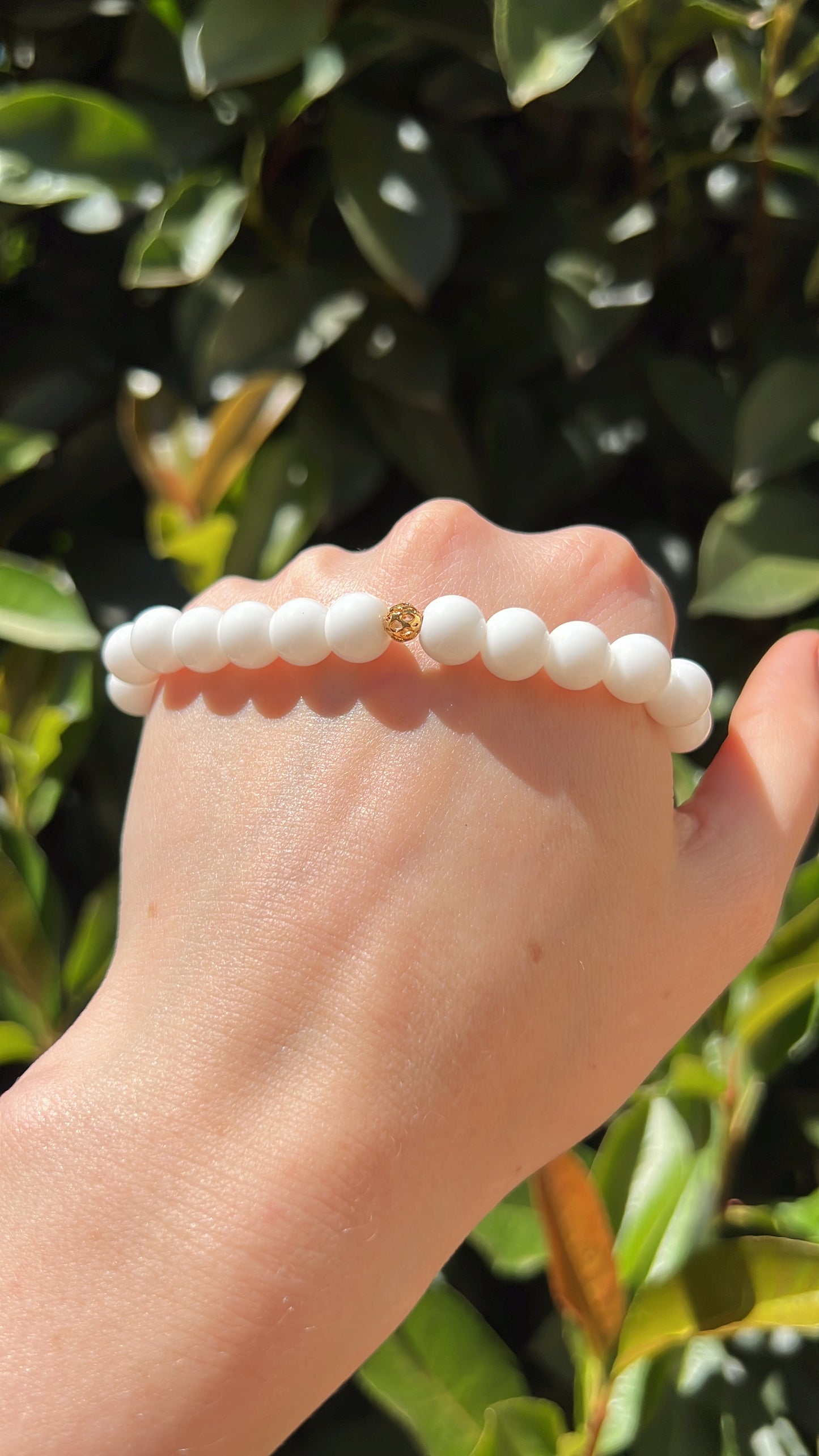 Inspire Balance,  Emotional Strength • White Agate