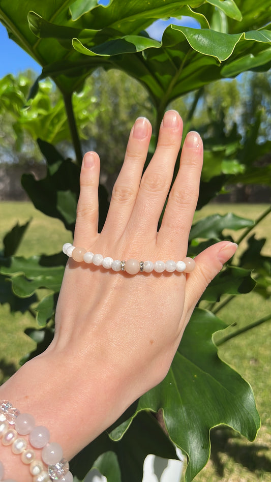 Motivation x Women's Power • Bracelet • Pink Aventurine & Moonstone