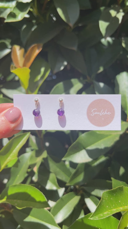 Harmony x Intuition • Earrings • Amethyst & 18K Gold Plated or 925 Silver