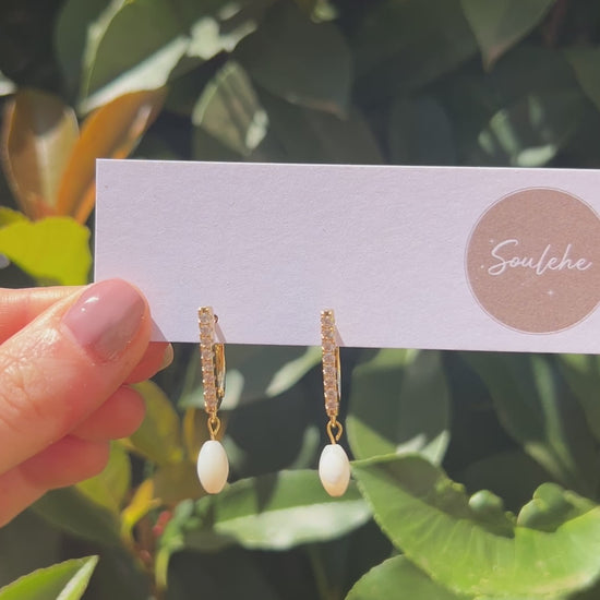 shell earrings wedding