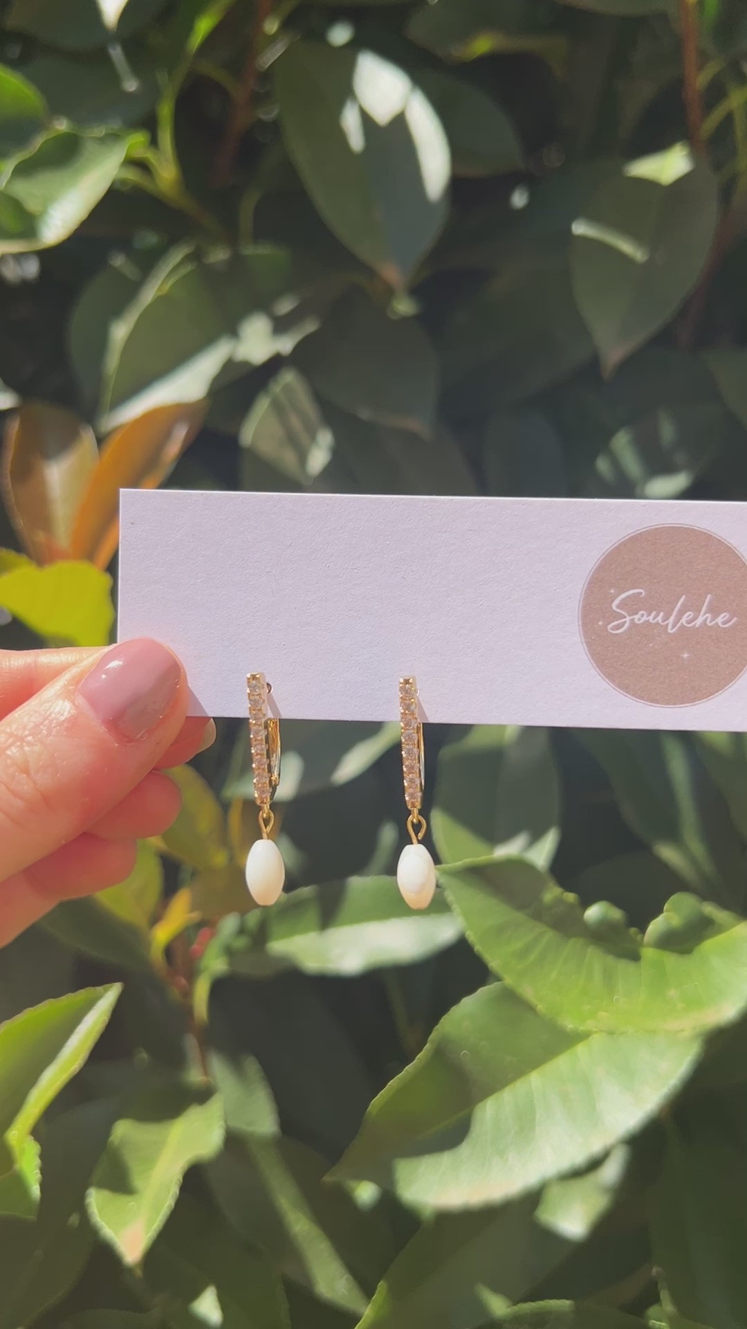 shell earrings wedding