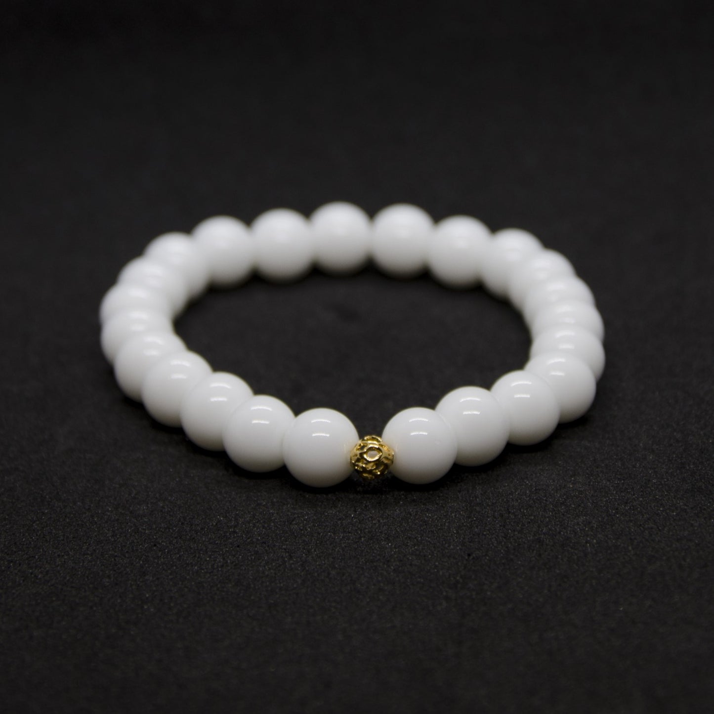 White Agate Stone Bracelet | White Agate Bracelet | Soulehe